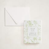 "Safari Toile" - Letterpress Baby Shower Thank You Cards in Mint by Jenna Holcomb - Invitation with Envelope