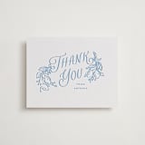 "Ciao Baby" - Letterpress Baby Shower Thank You Cards in Sky Blue by Pati Cascino - Front