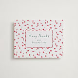 "Cherry Sweet" - Letterpress Baby Shower Thank You Cards in Scarlet by Erin German - Front