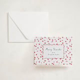 "Cherry Sweet" - Letterpress Baby Shower Thank You Cards in Scarlet by Erin German - Invitation with Envelope