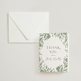 "Hyde Park" - Letterpress Bridal Shower Thank You Cards in Soft Black by Melanie Kosuge - Assembled
