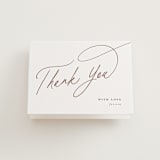 "minimal" - Letterpress Bridal Shower Thank You Cards in Minimal by Joanna Griffin - Front