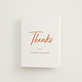 "Modern Script" - Letterpress Bridal Shower Thank You Cards in Modern Script by Ana Sharpe - Front
