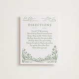 "On The Horizon" - Letterpress Direction Cards in Mint by Paper Sun Studio - Front