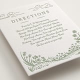 "On The Horizon" - Letterpress Direction Cards in Mint by Paper Sun Studio - Detail