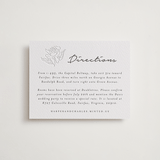 "my dearest" - Letterpress Direction Cards in Soft Black | Blind Deboss by Qing Ji - Front