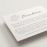 "my dearest" - Letterpress Direction Cards in Soft Black | Blind Deboss by Qing Ji - Detail