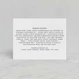 "Notable" - Letterpress Direction Cards in Soft Black by Olivia Raufman - Front