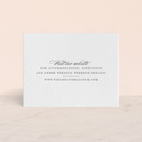 "Charming Go Lightly" - Letterpress Direction Cards in Gravel by danielleb - Front