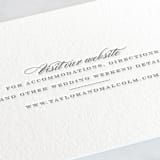 "Charming Go Lightly" - Letterpress Direction Cards in Gravel by danielleb - Detail