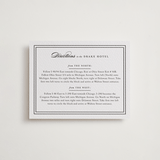 "Eloquence" - Letterpress Direction Cards in Soft Black by Kimberly FitzSimons - Front