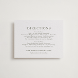 "creme au beurre" - Letterpress Direction Cards in Moss by chocomocacino - Front