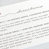 "Love Connection" - Letterpress Direction Cards in Soft Black | Rosewood by Kim Dietrich Elam - Detail