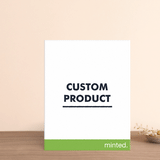 "Portrait Custom" - Letterpress Direction Cards by Minted Custom - Front