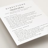 "classic composition" - Letterpress Direction Cards in Soft Black by Olivia Raufman - Detail