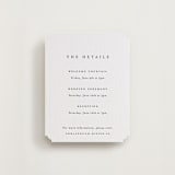 "A Thousand Years" - Letterpress Direction Cards in Soft Black by Design Lotus - Front