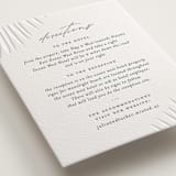 "Faded Palm" - Letterpress Direction Cards in Stone by Lauren Chism - Detail
