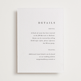 "Trio" - Letterpress Direction Cards in Soft Black by Pixel and Hank - Front