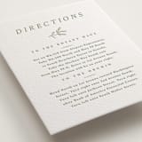 "Magnolia" - Letterpress Direction Cards in Mint by Camille Robinson - Detail