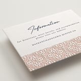 "Tiles" - Letterpress Direction Cards in Matte Gold | Aegean | Nude by Juliana Zimmermann - Detail