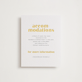 "Us" - Letterpress Direction Cards in Lemon | Pewter by fatfatin - Front