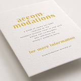 "Us" - Letterpress Direction Cards in Lemon | Pewter by fatfatin - Detail