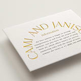 "archway" - Letterpress Direction Cards in Dandelion | Soft Black by Lori Wemple - Detail