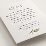 "Gathered" - Letterpress Direction Cards in Pistachio | Soft Black by Susan Moyal - Detail
