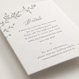 "Jasmine" - Letterpress Direction Cards in Ash by Vera Lim - Detail