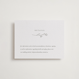 "Essence" - Letterpress Direction Cards in Ash by Jennifer Postorino - Front