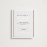 "Wax Seal Monogram" - Letterpress Direction Cards in Ash by Carolyn MacLaren - Front