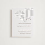 "bonseki" - Letterpress Direction Cards in Matte Gold by Alaina Cherup - Front