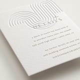 "bonseki" - Letterpress Direction Cards in Matte Gold by Alaina Cherup - Detail