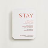 "Boldly" - Letterpress Direction Cards in Grapefruit by Blustery August - Front