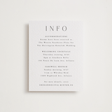 "Classy Type" - Letterpress Direction Cards in Soft Black by Hooray Creative - Front
