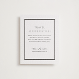 "Luster" - Letterpress Direction Cards in Black by Stacey Meacham - Front