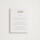 "Gilded Palm" - Letterpress Direction Cards in Ash by Melinda Denison - Front