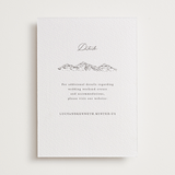 "Mountainview" - Letterpress Direction Cards in Graphite by Sarah Brown - Front