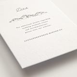 "Mountainview" - Letterpress Direction Cards in Graphite by Sarah Brown - Detail