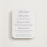 "Empire" - Letterpress Direction Cards in Blueberry by Jennifer Postorino - Front