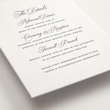 "Empire" - Letterpress Direction Cards in Aegean by Jennifer Postorino - Detail