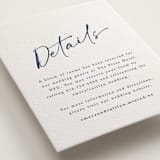 "Ink scribble" - Letterpress Direction Cards in Aegean by Adelyn T. - Detail
