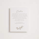 "Mille-feuille" - Letterpress Direction Cards in Matte Gold by chocomocacino - Front