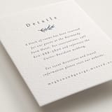 "Wreathed Monogram" - Letterpress Direction Cards in Stone by Katherine Moynagh - Detail