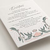 "Nouveau Swans" - Letterpress Direction Cards in Nouveau Swans by Olivia Raufman - Detail