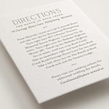 "Among the Evergreens" - Letterpress Direction Cards in Moss by Oscar and Emma - Karly Depew - Detail
