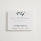 "Whimsy Blooms" - Letterpress Direction Cards in Stone by Justyna Zawadzka - Front