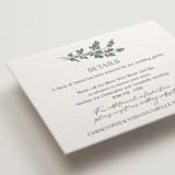 "Whimsy Blooms" - Letterpress Direction Cards in Stone by Justyna Zawadzka - Detail