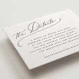"Noted" - Letterpress Direction Cards in Soft Black by Jenna Holcomb - Detail