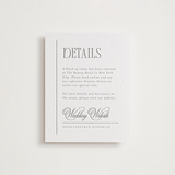 "Sidebar" - Letterpress Direction Cards in Ash by Everett Paper Goods - Front